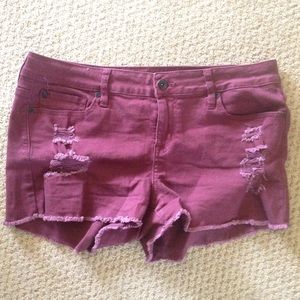 Burgundy (Dark Red) Short Shorts Women's Size 13